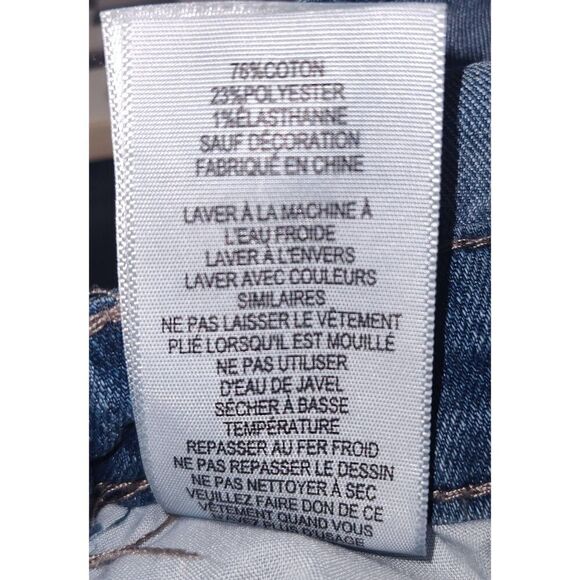 Y2K Retro Levis Girl's/teen Bib Overall Denim Jean Skirt Jumper Size XL - Picture 11 of 11